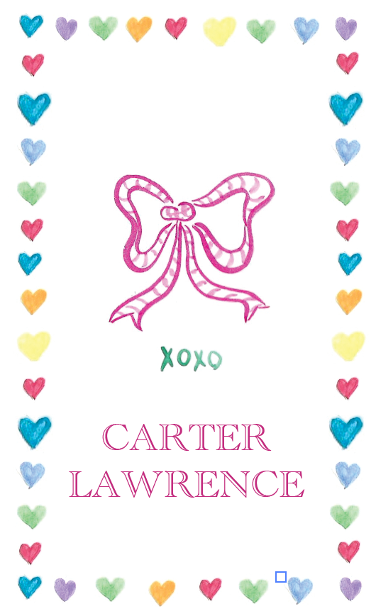 Bows and Hearts Gift Tag