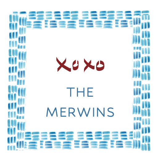 Blue Brush Stroke Gift Tag