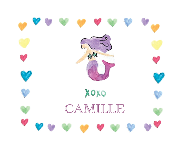 Mermaid Valentine's Day Card