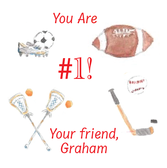 Sports #1 Valentine's Day Cards