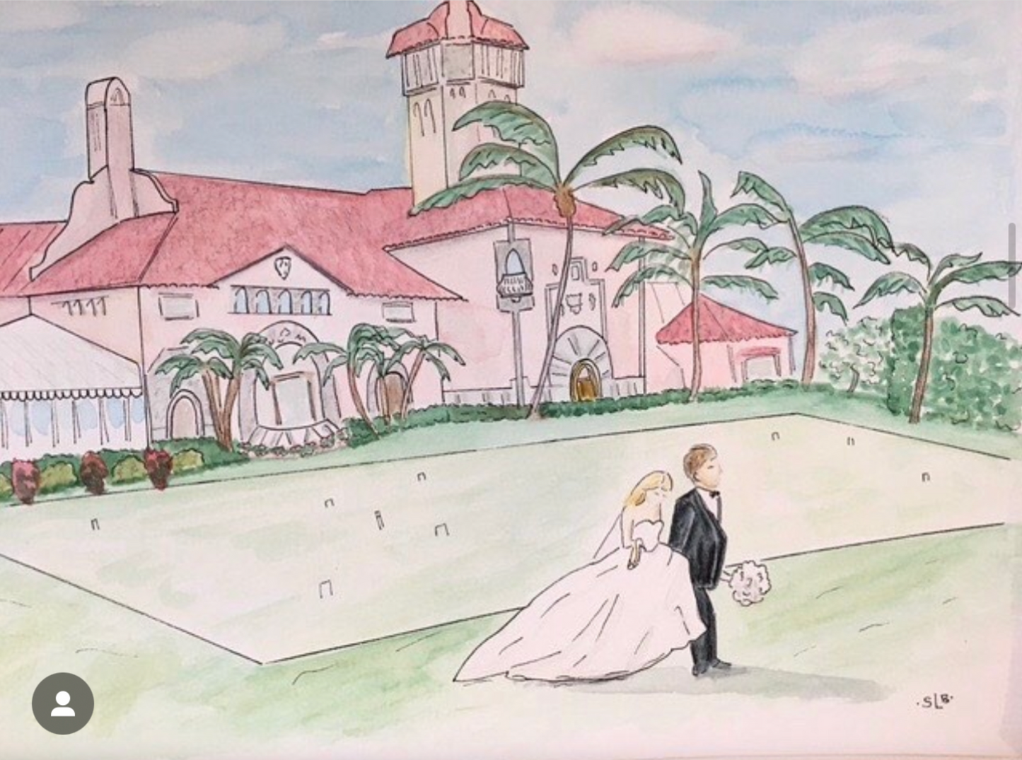 Custom Watercolor House/Church Portrait