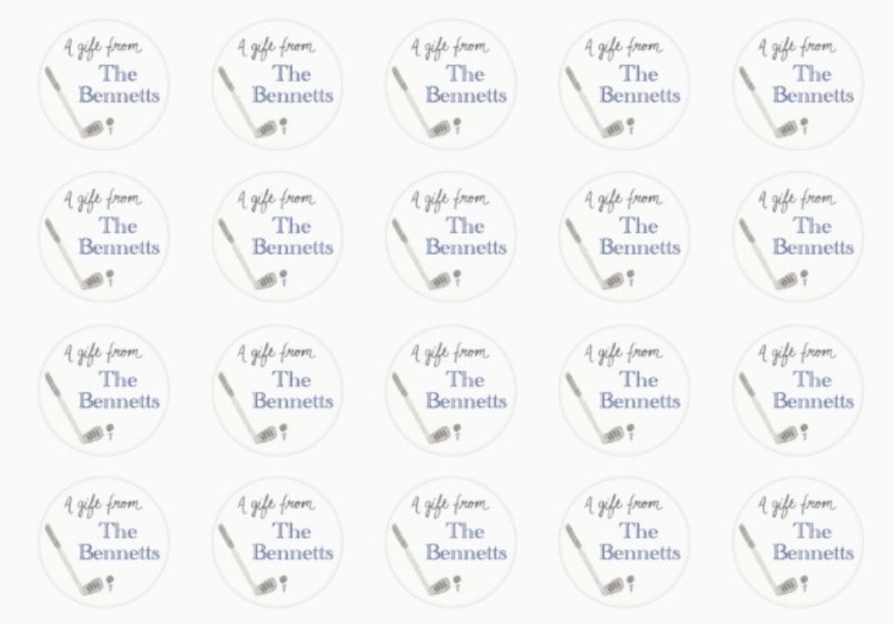 Personalized Sticker Gift Tags