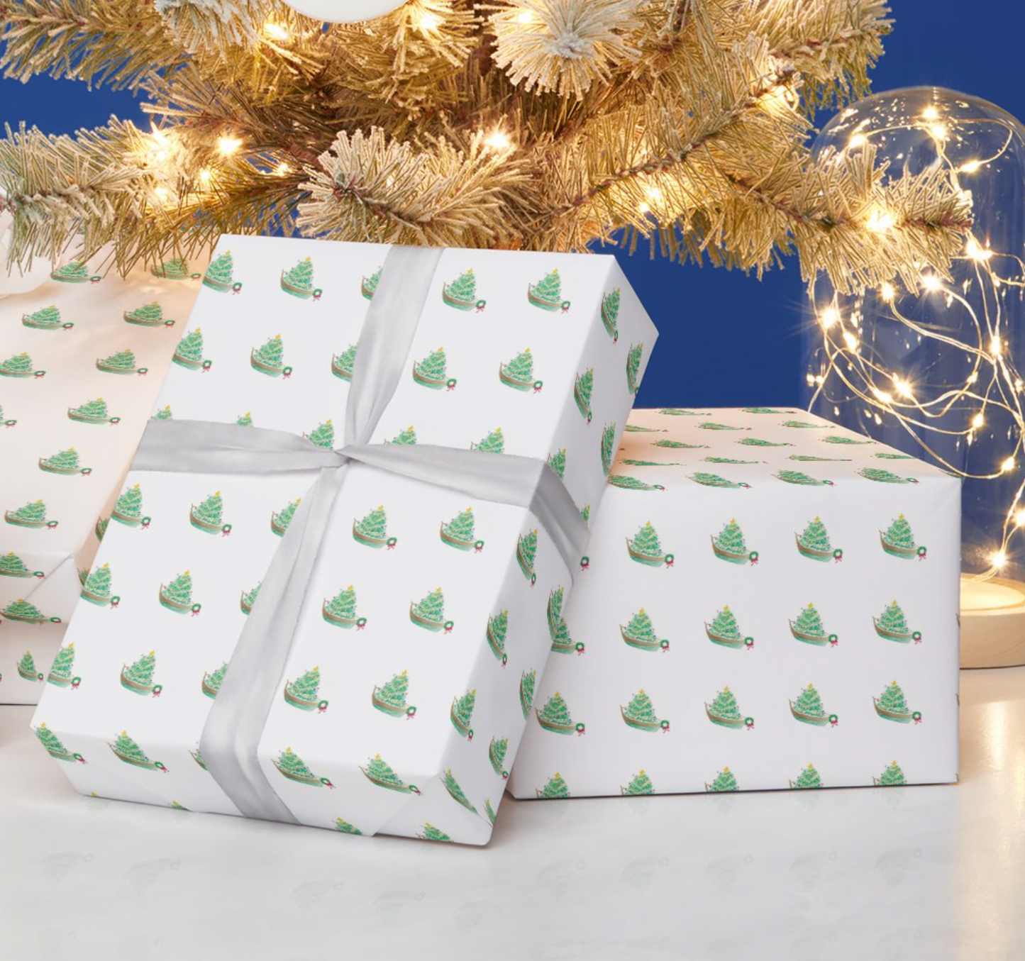 Watercolor Holiday Design Wrapping Paper