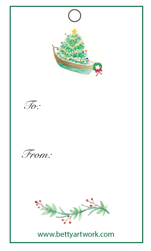 Holiday Gift Tag - to/from