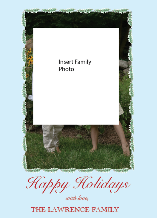 Simple Garland Holiday Card