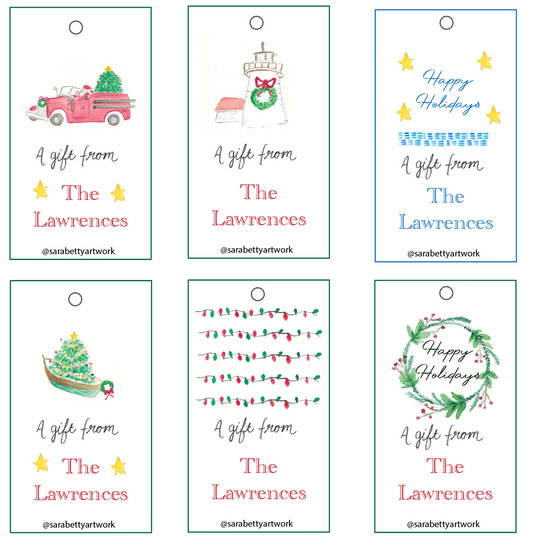 Personalized Holiday Gift Tags